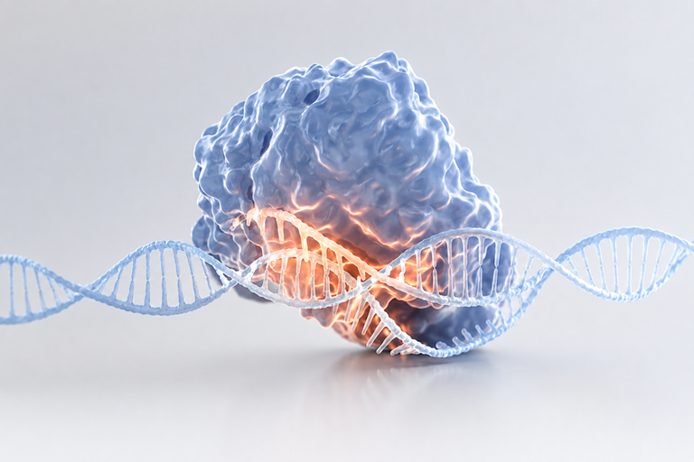 Fluorescence microscopy image representing Cas9-expressing engineered cell lines